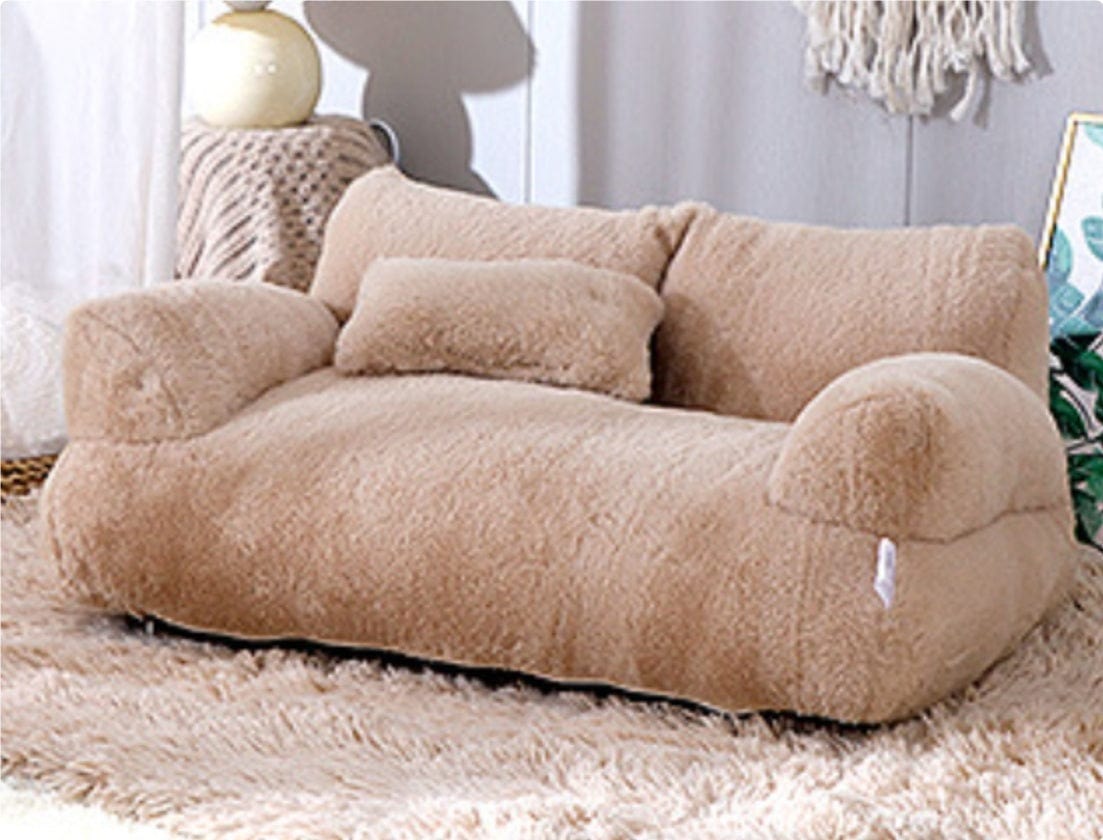 Luxury Cat Bed Sofa - Winter Warm Cat Nest for Small & Medium Dogs and Cats - Pets Playland