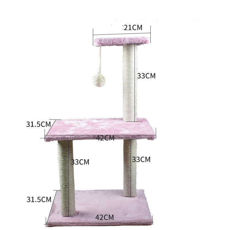 Cat Climbing Frame & Scratching Post – Stylish & Durable - Pets Playland