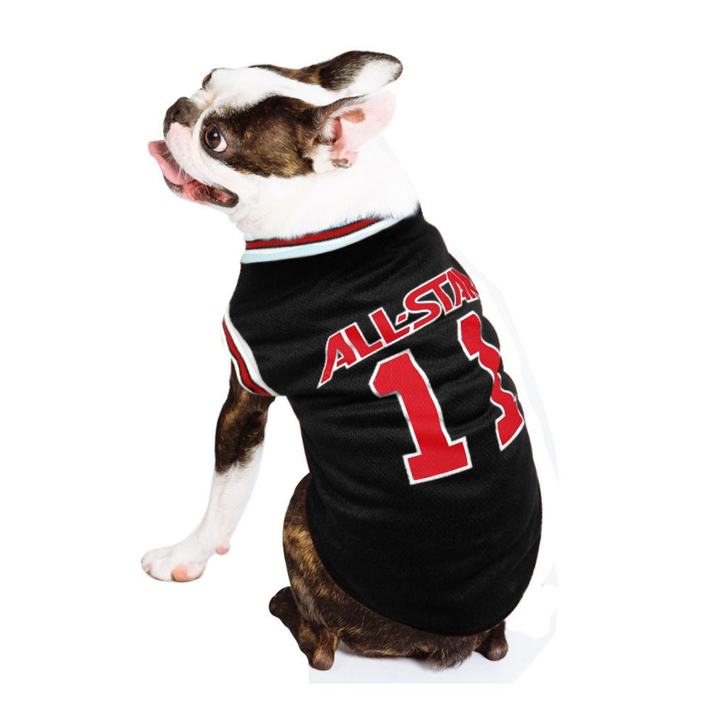 Basketball Dog Vest — Summer Pet Apparel for Dogs - Pets Playland
