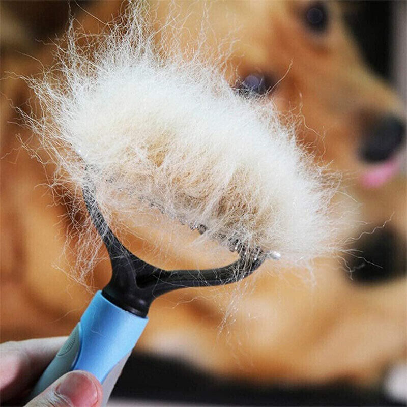 Grooming Brush for Dogs & Cats – Dual-Sided Dematting and Shedding Tool - Pets Playland