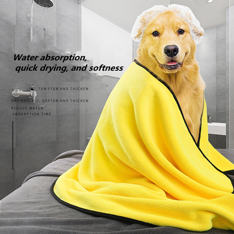 Dog Towels for Drying Dogs – Quick-Drying Super Absorbent Microfiber Pet Towel for Dogs & Cats - Pets Playland