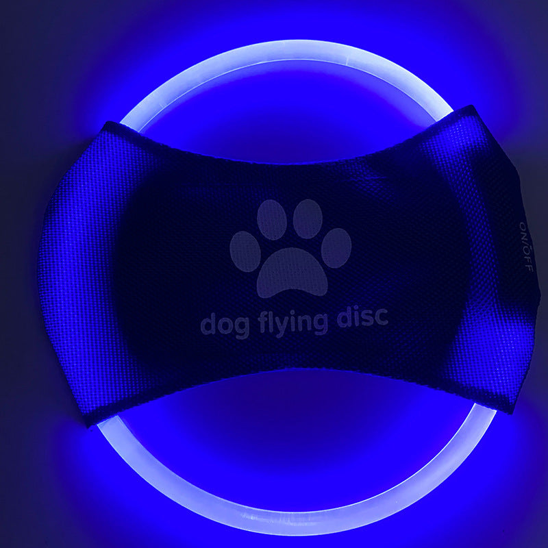 LED Glowing Dog Flying Disc – Interactive Light-Up Toy for Nighttime Play - Pets Playland