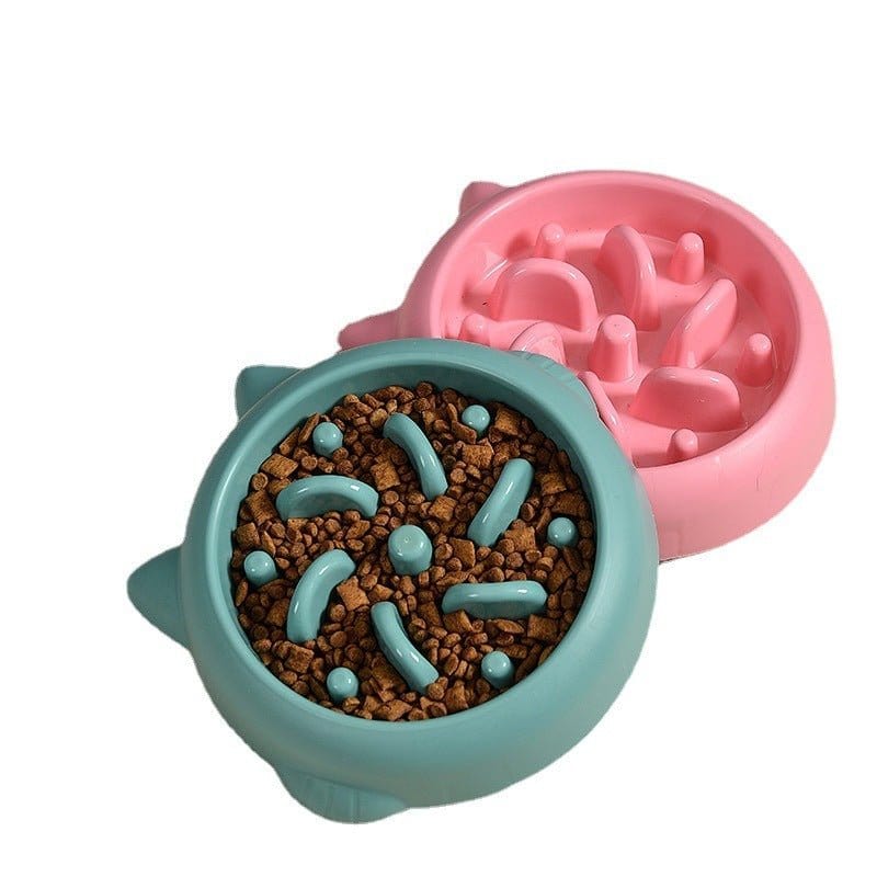 Pet Slow Feeder Bowls – Anti-Choking, Anti-Gulping, Slow Eating Plate for Dogs and Cats - Pets Playland