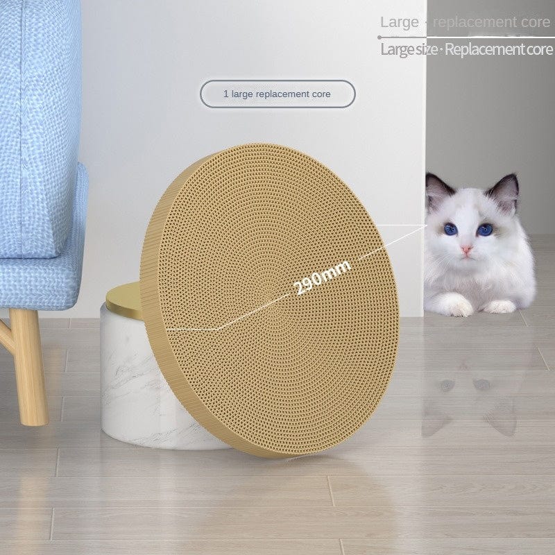 Round Cat Scratching Board – Scratch, Play & Protect - Pets Playland