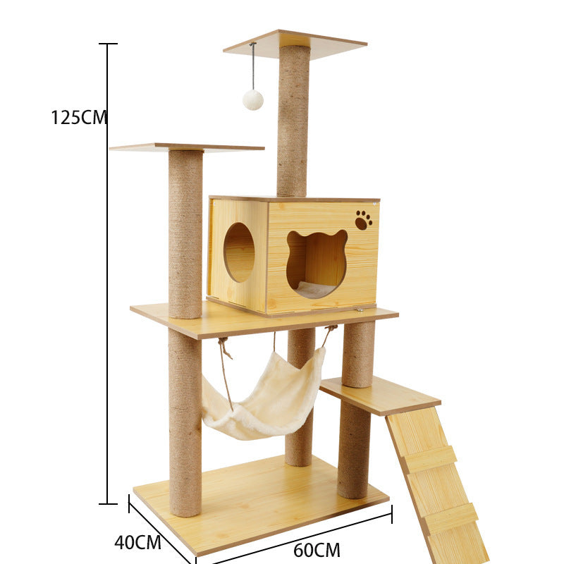 Cat Crawl Nest & Scratching Tree – Space Capsule Design - Pets Playland