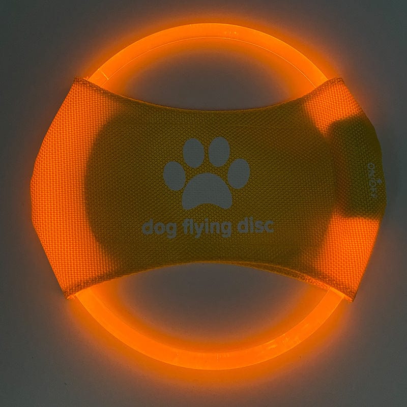 LED Glowing Dog Flying Disc – Interactive Light-Up Toy for Nighttime Play - Pets Playland