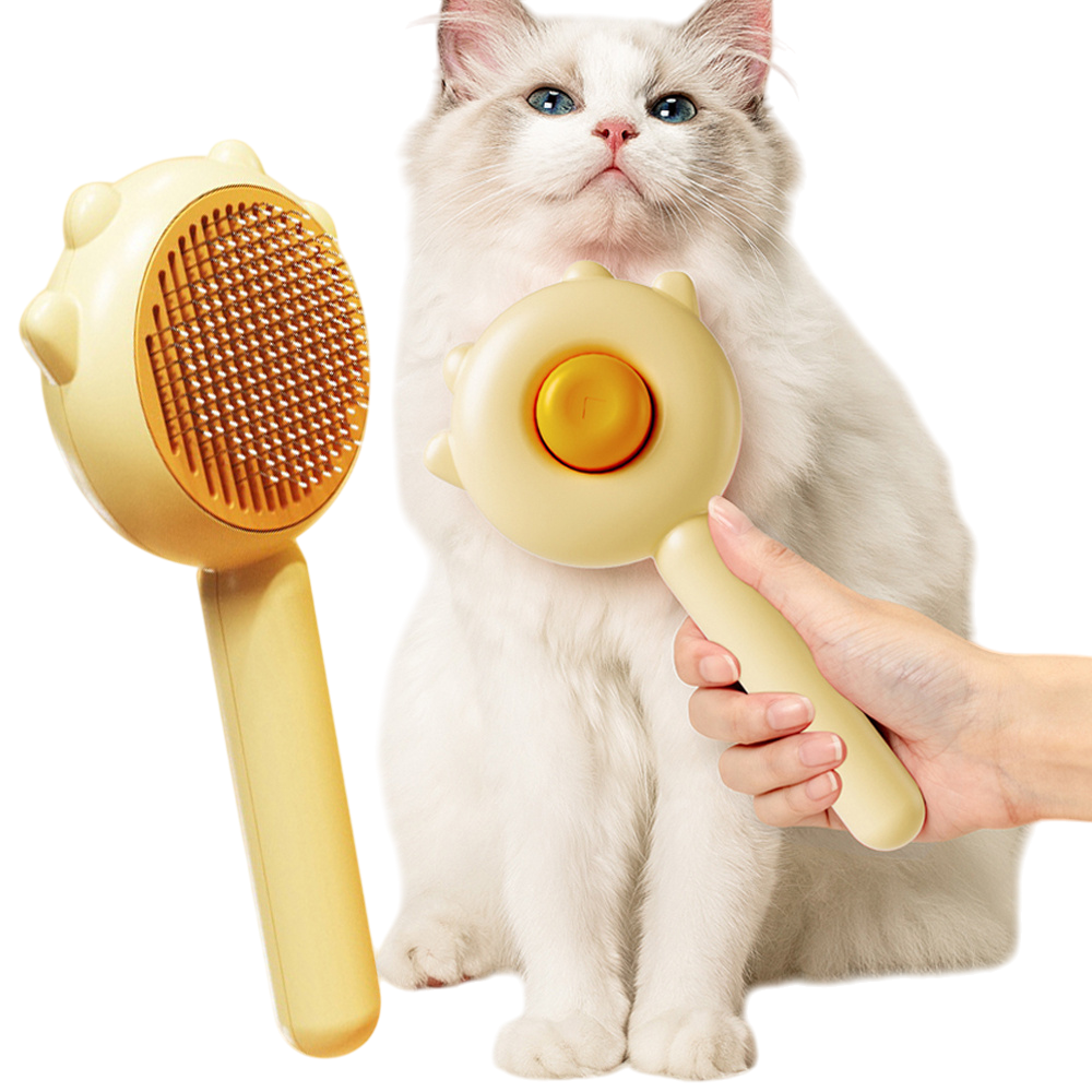 Cat & Dog Grooming Massage Comb – Hair Removal & Cleaning Brush - Pets Playland
