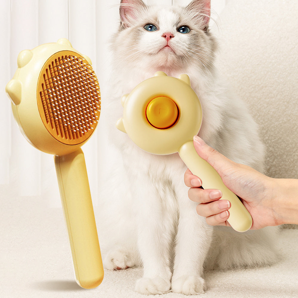 Cat & Dog Grooming Massage Comb – Hair Removal & Cleaning Brush - Pets Playland