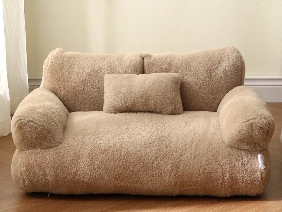 Luxury Cat Bed Sofa - Winter Warm Cat Nest for Small & Medium Dogs and Cats - Pets Playland