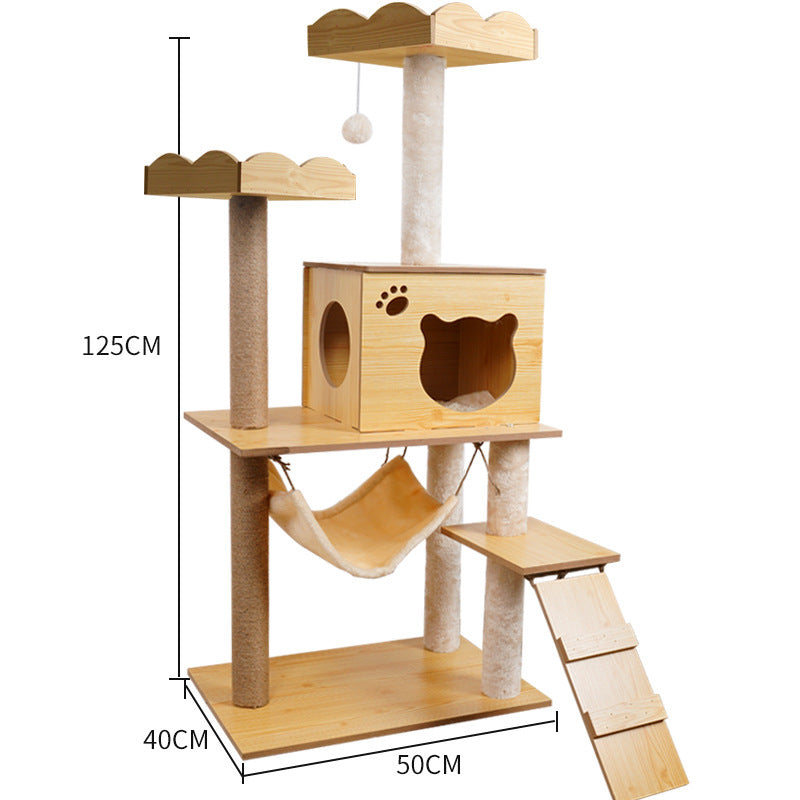 Cat Crawl Nest & Scratching Tree – Space Capsule Design - Pets Playland
