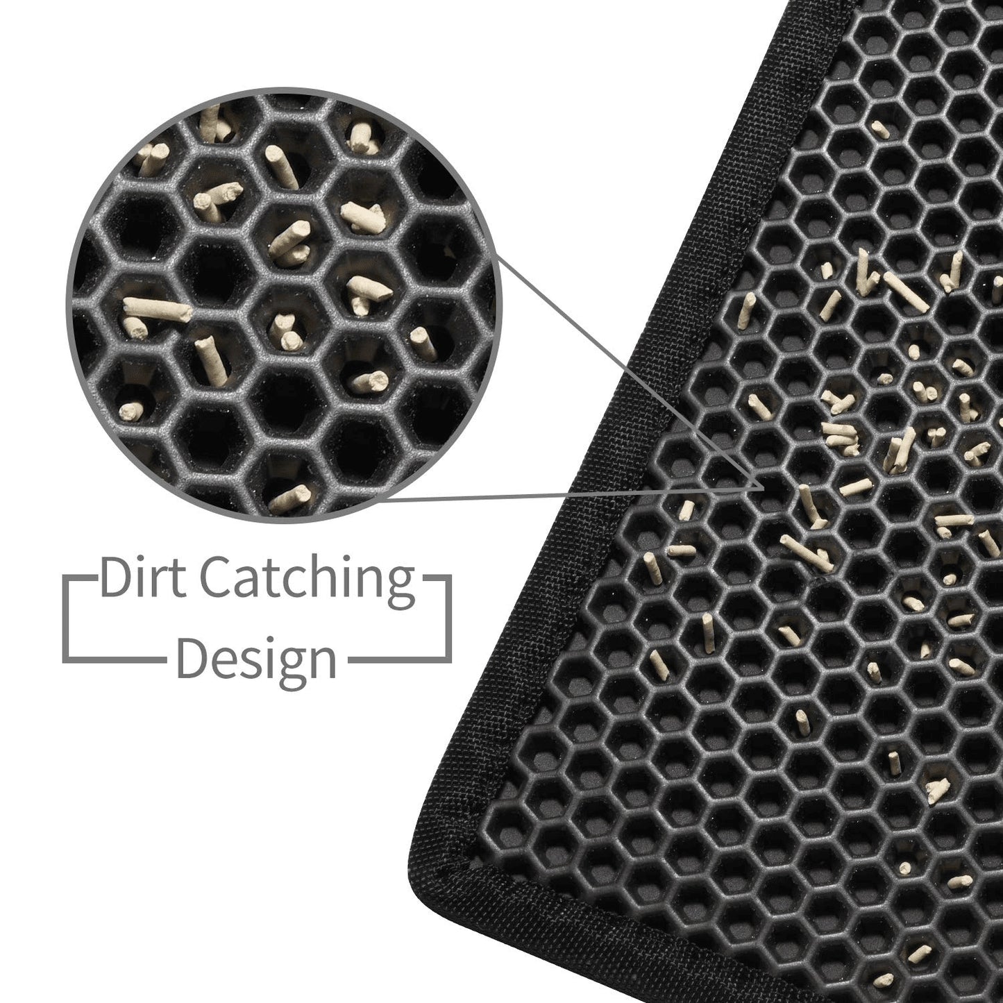 Double Layer Waterproof Cat Litter Mat — Non-Slip Honeycomb Design - Pets Playland