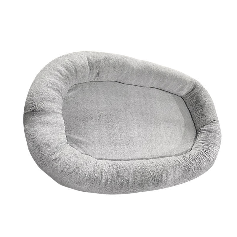 Large Human Short Plush Dog Bed - Pets Playland