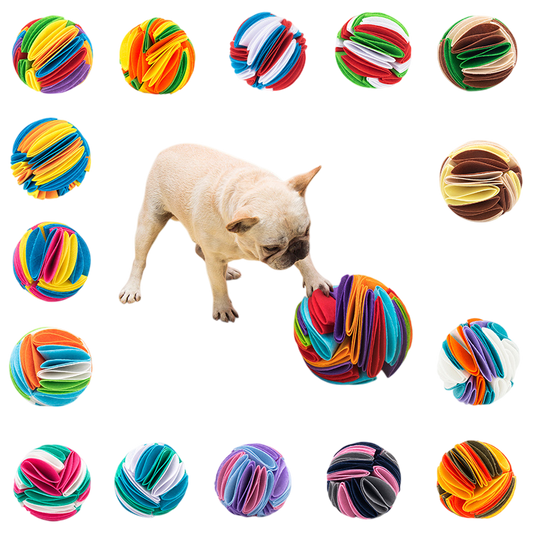 Dog Snuffle Ball – Interactive Training & IQ Boosting Feeder Toy - Pets Playland