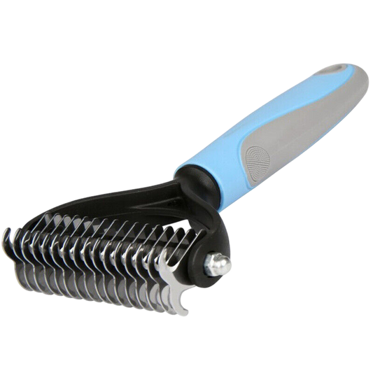 Grooming Brush for Dogs & Cats – Dual-Sided Dematting and Shedding Tool - Pets Playland