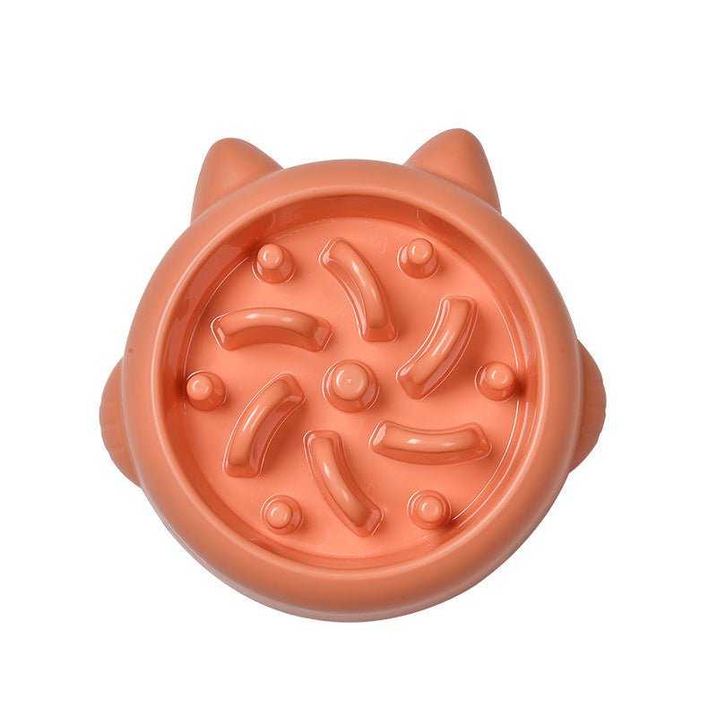 Pet Dog Cat Slow Feeder Bowls Anti Choking Slow Feeder Dish Bowl Home Dog Eating Plate Anti Gulping Bowl Supplies - Pets Playland