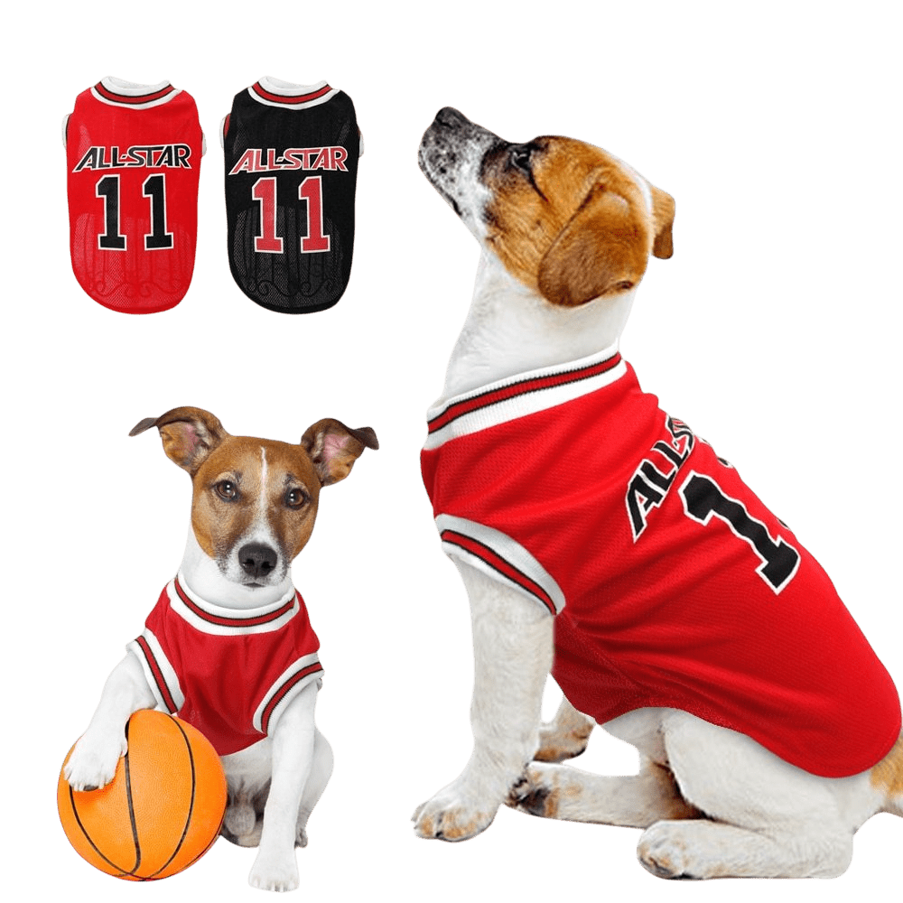 Basketball Dog Vest — Summer Pet Apparel for Dogs