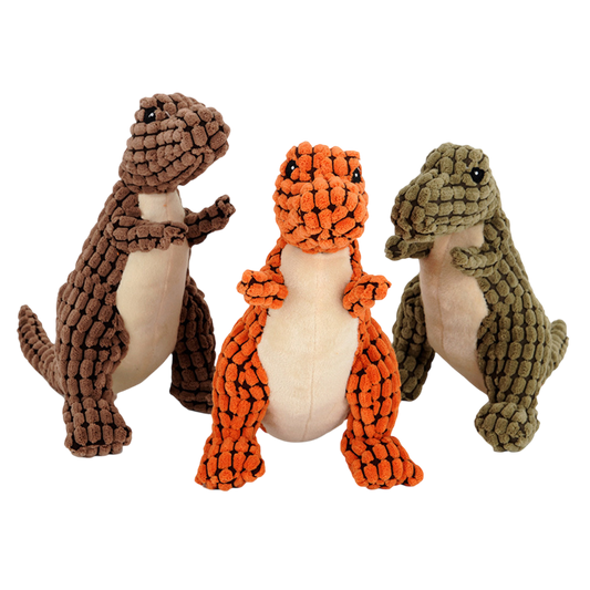 Dinosaur Pet Toy — Interactive Chew Toy for Dogs and Cats