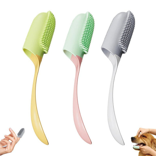 Dog Tooth Cleaning Brush Care Finger Wrap Cat Dog Oral Cleaning Toothbrush Tool Silicone Dog Cat Finger Toothbrush Supplies Pet Products - Pets Playland