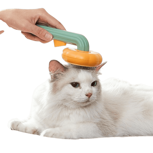 Pumpkin-Shaped Pet Grooming Brush – Gentle Hair Removal & Massage Comb - Pets Playland