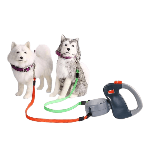 Retractable Dual Pet Dog Walking Leash - Pets Playland