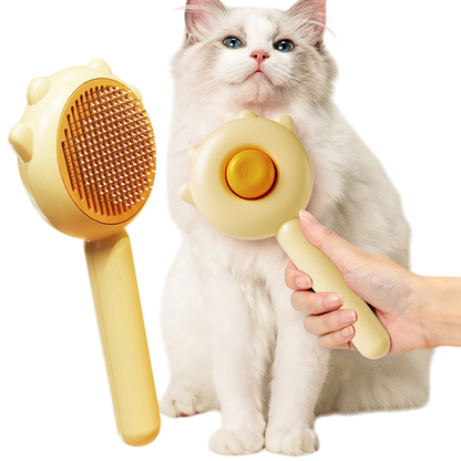 Cat & Dog Grooming Massage Comb – Hair Removal & Cleaning Brush - Pets Playland