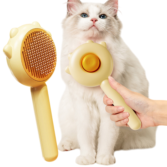 Cat & Dog Grooming Massage Comb – Hair Removal & Cleaning Brush - Pets Playland