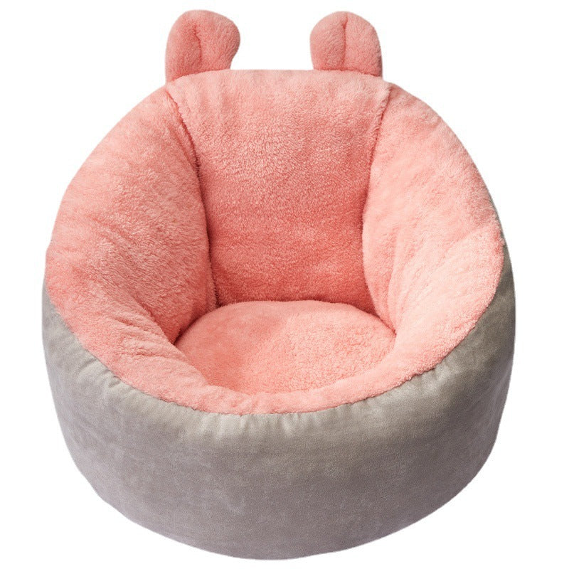 Soft Pet Bed & Warming Cushion — Cozy Puppy Kennel