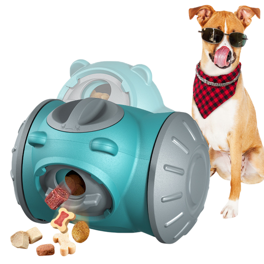Interactive Dog Tumbler Feeder – Boost IQ & Slow Feeding Fun - Pets Playland