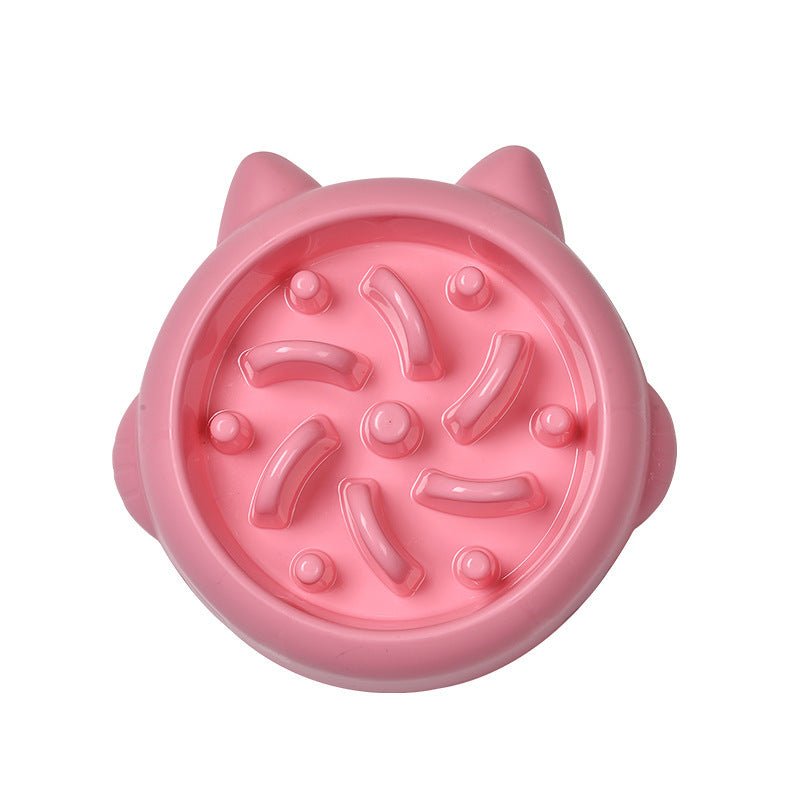 Pet Dog Cat Slow Feeder Bowls Anti Choking Slow Feeder Dish Bowl Home Dog Eating Plate Anti Gulping Bowl Supplies - Pets Playland