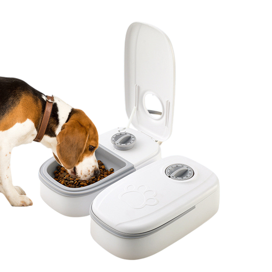 Smart Automatic Pet Feeder — Timed Food Dispenser with Stainless Steel Bowl for Cats & Dogs